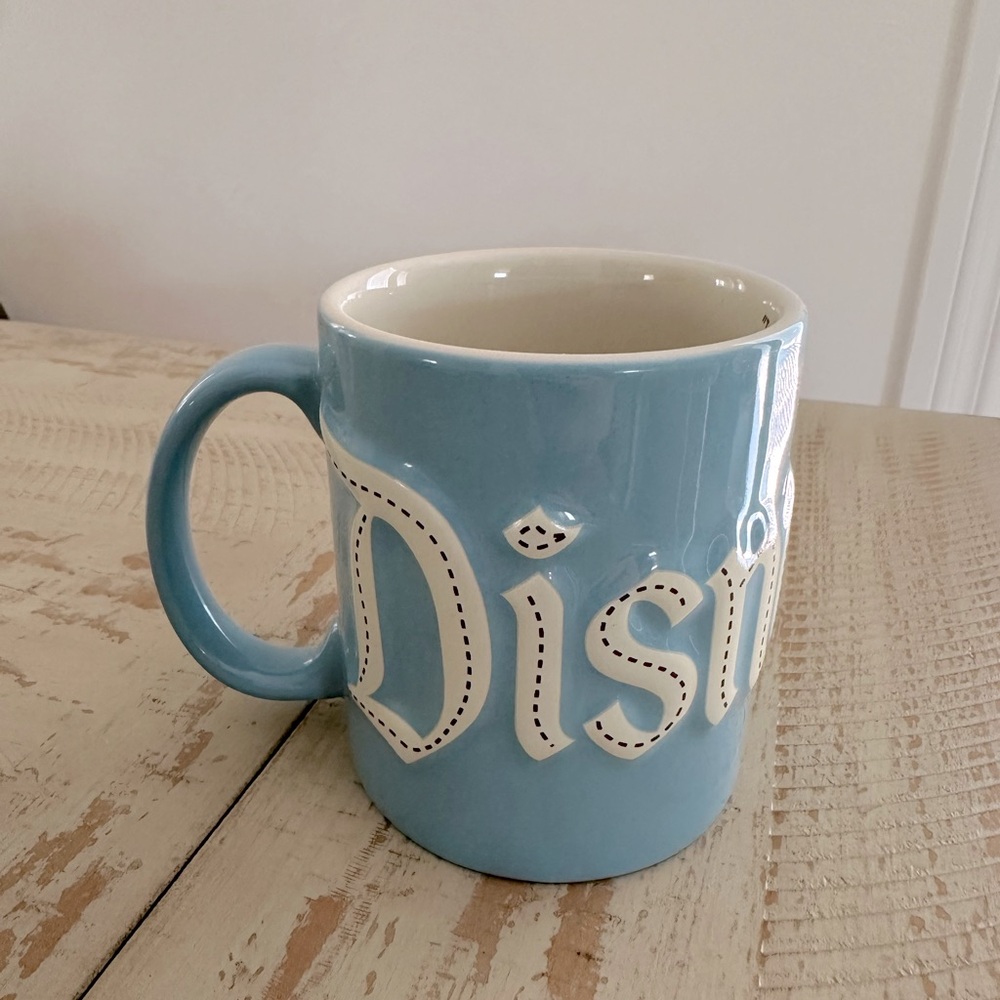 3D Disneyland Light Blue Coffee Mug